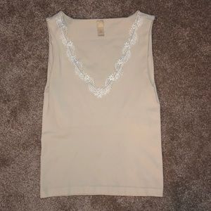Banana republic small ivory top lace